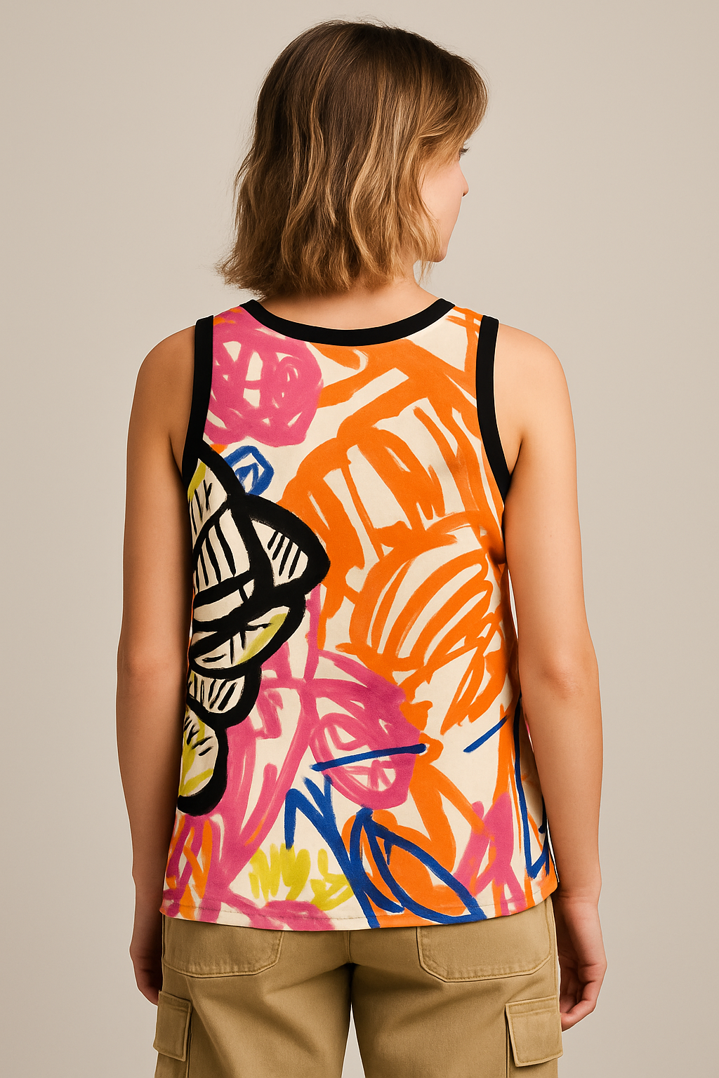 Color flower Tank